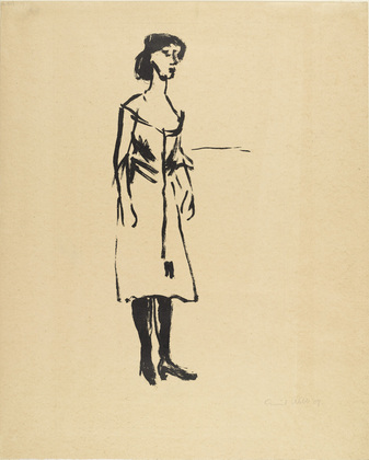 Emil Nolde. Tingel-Tangel Singer (Tingel-Tangel-Sängerin). 1907