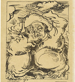 Ludwig Meidner. Prayer (Gebet) (plate, preceding p. 361) from the periodical Das Kunstblatt, vol. 2, no. 12 (Dec 1918). 1918