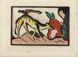 Franz Marc. Fantastic Creature (Fabeltier) (plate preceding page 1) from Der Blaue Reiter (The Blue Rider). 1912