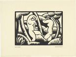 Georg Schrimpf. Nude IX (Akt IX) (plate, preceding p. 65) from the periodical Das Kunstblatt, vol. 2, no. 3 (Mar 1918). 1918 (executed 1916)