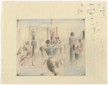 Oskar Schlemmer. Figures in a Room (Figuren im Raum). (1936)