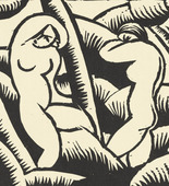 Georg Schrimpf. Nude IX (Akt IX) (plate, preceding p. 65) from the periodical Das Kunstblatt, vol. 2, no. 3 (Mar 1918). 1918 (executed 1916)