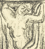Milly Steger. Caryatid (Karyatide) (plate, loose leaf) from the periodical Das Kunstblatt, vol. 1, no. 7 (Jul 1917). 1917