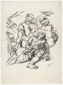 Max Beckmann. Fallen Soldiers (Gefallene Soldaten). (1914)