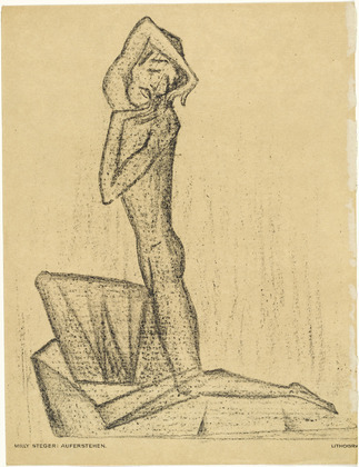 Milly Steger. Resurrection (Auferstehen) (plate, preceding p. 193) from the periodical Das Kunstblatt, vol. 1, no. 7 (Jul 1917). 1917