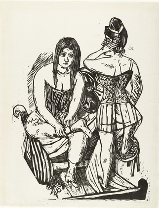 Max Beckmann. At the Toilette (Bei der Toilette). 1923 (published 1924)