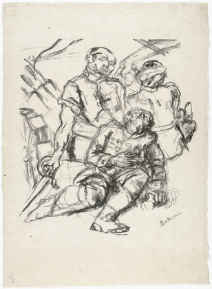 Max Beckmann. Fallen Soldiers (Gefallene Soldaten). (1914)