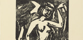 Walter Helbig. Bather (Badende) from the periodical in portfolio form Die Schaffenden, vol. 2, no. 3. 1914, published 1920