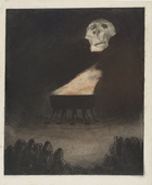 Alfred Kubin. Untitled (The Eternal Flame) (Ohne Titel [Die ewige Flamme]). (c. 1900)