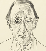 Max Beckmann. Portrait of the Composer Frederik Delius (Bildnis des Komponisten Frederik Delius). (1922)