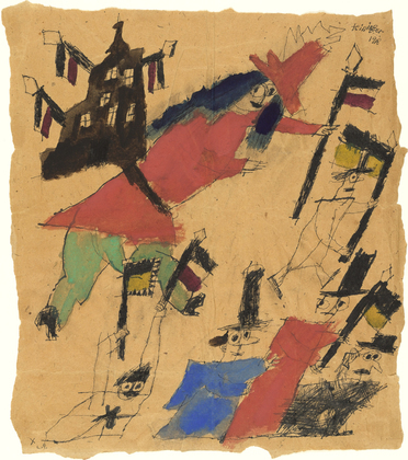 Lyonel Feininger. Euphoric Victory (Siegesrausch). (1918)