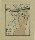 Franz Marc. Bookplate Paul Marc I (Ex Libris Paul Marc I). (1902)