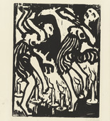 Emil Nolde. Candle Dancers (Kerzentänzerinnen). (1917)