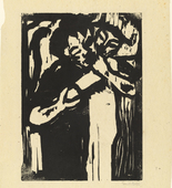 Emil Nolde. Young Couple (Junges Paar). (1917)