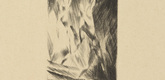 Edwin Scharff. Two Men On a Boat (Zwei Männer im Boot) (plate, loose leaf) from the periodical  Das Kunstblatt, vol. 2, no. 8 (Aug 1918). 1918