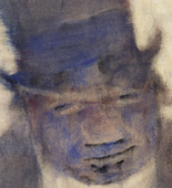 Christian Rohlfs. Man in a Top Hat (Mann im Zylinder). 1935