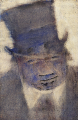 Christian Rohlfs. Man in a Top Hat (Mann im Zylinder). 1935