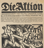 Conrad Felixmüller, Richard Bampi, Herbert Anger, Christian Schad, Wilhelm Schuler. Die Aktion, vol. 7, no. 39/40. October 6, 1917