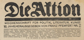 Conrad Felixmüller, Richard Bampi, Herbert Anger, Christian Schad, Wilhelm Schuler. Die Aktion, vol. 7, no. 39/40. October 6, 1917