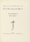 Karl Hofer. Liebesgedichte (Love Poems). 1922