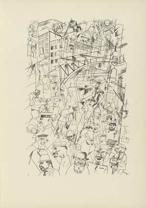 George Grosz. Plate 1 from Ecce Homo. 1922-1923 (reproduced drawings and watercolors executed 1915-22)