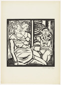 Lasar Segall. Group from the Mangue (Grupo do Mangue) (folio 11) from the portfolio Mangue. 1941 (published 1943)