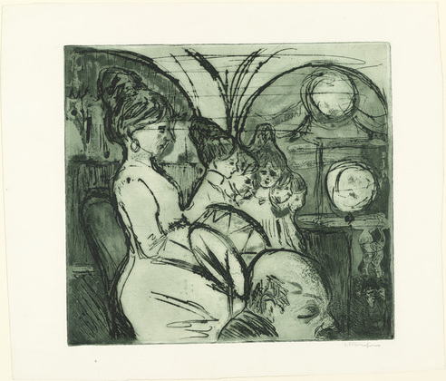 Ernst Ludwig Kirchner. Women's Band (Damenkapelle). (1908)