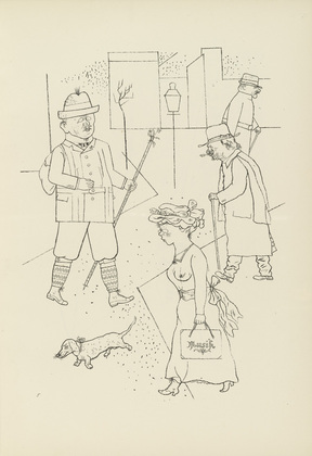 George Grosz. Plate 5 from Ecce Homo. 1922-1923 (reproduced drawings and watercolors executed 1915-22)