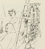 George Grosz. Plate 6 from Ecce Homo. 1922-1923 (reproduced drawings and watercolors executed 1915-22)