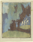 Ernst Ludwig Kirchner. Chestnut Tree in the Moonlight (Kastanienbaum im Mondlicht). (1904)