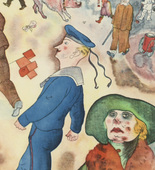 George Grosz. Plate I from Ecce Homo. 1922-1923 (reproduced drawings and watercolors executed 1915-22)