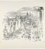 Oskar Kokoschka. Manhattan I from the portfolio Manhattan. (1966, published 1967)