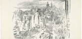 Oskar Kokoschka. Manhattan I from the portfolio Manhattan. (1966, published 1967)