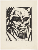 Otto Lange. Portrait (Porträt) (plate, preceding p. 321) from the periodical Das Kunstblatt, vol. 1, no.11 (Nov 1917). 1917