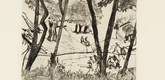 Erich Heckel. Bathers on the Alster (Badende an der Alster). (1913), dated 1914