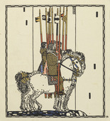 Carl Otto Czeschka. Untitled from Die Nibelungen (The Nibelungs). (1920)