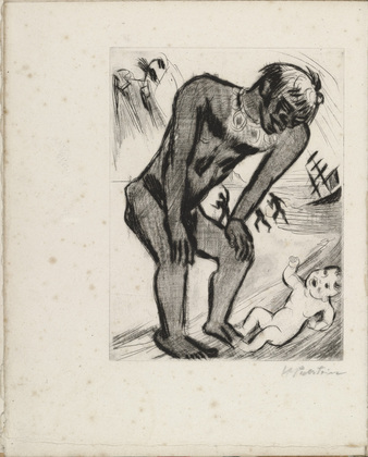 Max Pechstein. Frontispiece from Yali und sein weisses Weib (Yali and His White Wife). (1923)