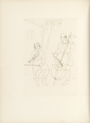 Othon Coubine (or Otakar Kubin). Untitled (plate, folio 8) from Ten Sonnets. 1924