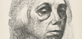 Käthe Kollwitz. Small Self-Portrait (Kleines Selbstbildnis) (plate 3) from the illustrated book Deutsche Graphiker der Gegenwart (German Printmakers of Our Time). 1920
