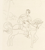 Othon Coubine (or Otakar Kubin). Untitled (plate, folio 12) from Ten Sonnets. 1924