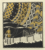 Carl Otto Czeschka. Untitled from Die Nibelungen (The Nibelungs). (1920)