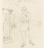 Othon Coubine (or Otakar Kubin). Untitled (plate, folio 15) from Ten Sonnets. 1924