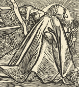 Ernst Barlach. The Divine Beggar (Der göttliche Bettler) from The Transformations of God (Die Wandlungen Gottes). (1922, executed 1920-21)