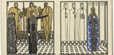 Carl Otto Czeschka. Untitled from Die Nibelungen (The Nibelungs). (1920)