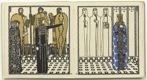 Carl Otto Czeschka. Untitled from Die Nibelungen (The Nibelungs). (1920)