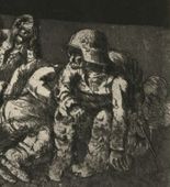 Otto Dix. Resting Company (Ruhende Kompanie) from The War (Der Krieg). (1924)