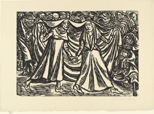 Ernst Barlach. Dance of Death II (Totentanz II) from The Transformations of God (Die Wandlungen Gottes). (1922, executed 1920-21)