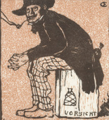 Emil Orlik. The Anarchist (Der Anarchist) from Small Woodcuts (Kleine Holzschnitte). 1920 (prints executed 1896-1899)