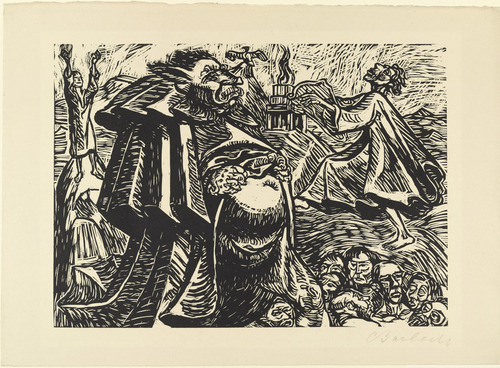 Ernst Barlach. God Belly (Gott Bauch) from The Transformations of God (Die Wandlungen Gottes). (1922, executed 1920-21)