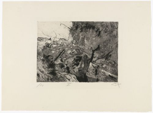 Otto Dix. Abandoned Position near Vis-en-Artois (Verlassene Stellung bei Vis-en-Artois)  from The War (Der Krieg). (1924)
